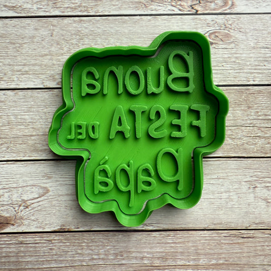 Meilleur papa du monde - Fête des Pères - Emporte-pièce - Emporte-pièce ou décoration gâteau de 8 à 12cm