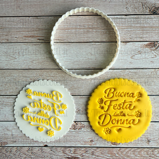 Tagliabiscotti Festa della Donna – Buona Festa della Donna - 8 Marzo - cookies cutter