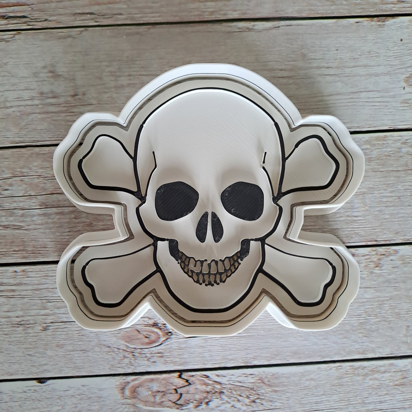 Crâne Danger de Mort - Pirates - Halloween - Emporte-pièce - Moule - Moule en pâte à sucre