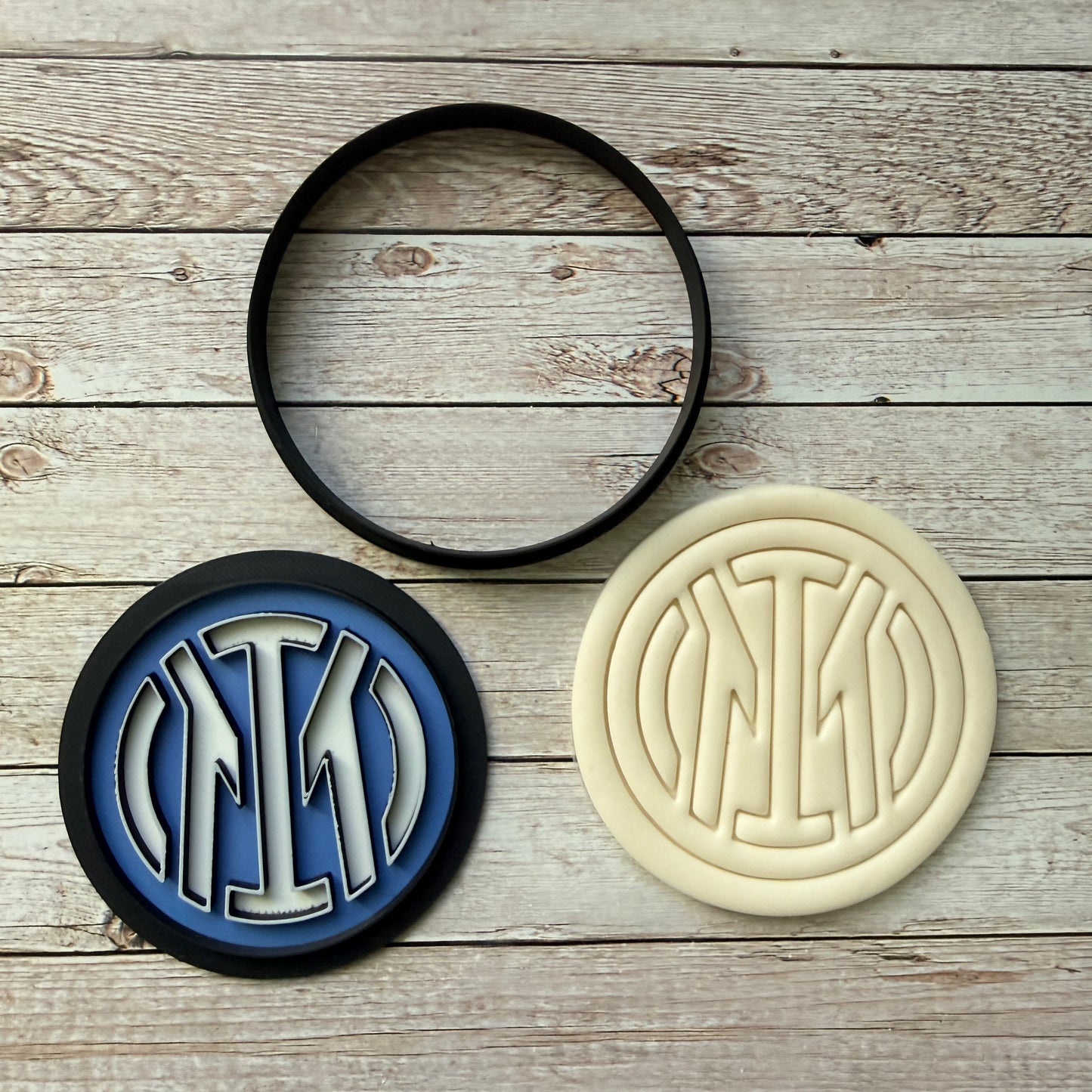 Tagliabiscotti Inter calcio - Stemma logo squadra di Calcio - Cookies cutter