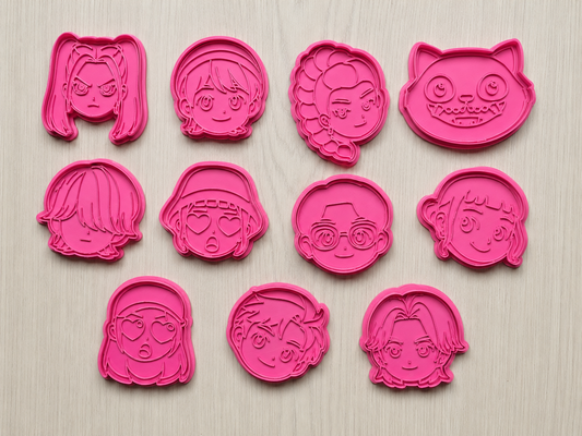 Tagliabiscotti Cacciatrici di demoni K Demon Hunters Pop Cookies cutter 8cm set 2