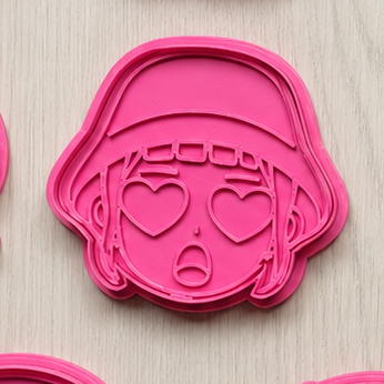 Tagliabiscotti Cacciatrici di demoni K Demon Hunters Pop Cookies cutter 8cm set 2