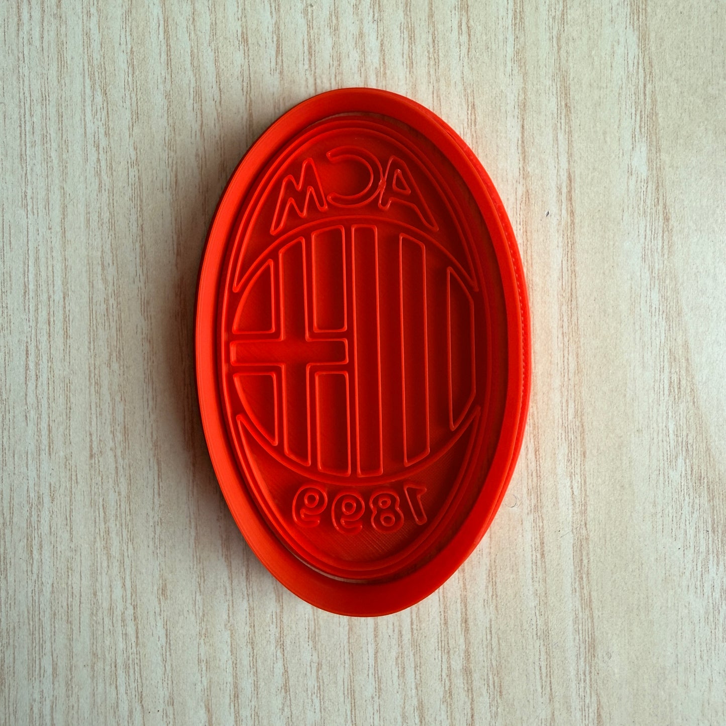 Tagliabiscotti AC Milan calcio - Stemma logo squadra di Calcio