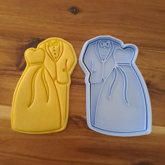 Cookies Cutter Robe de mariée - Mariée - Marié - Mariage - Forme