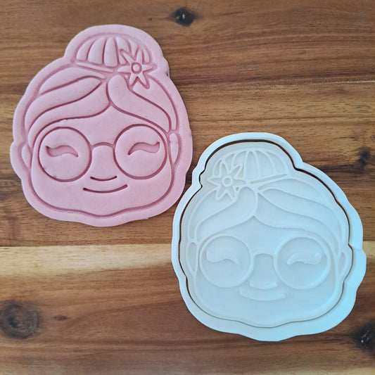 Grandma's Face Mod.1 - Grandparents' Day - Cookie cutter - Mold - Biscuit or Sugar Paste Mold - Cake Design