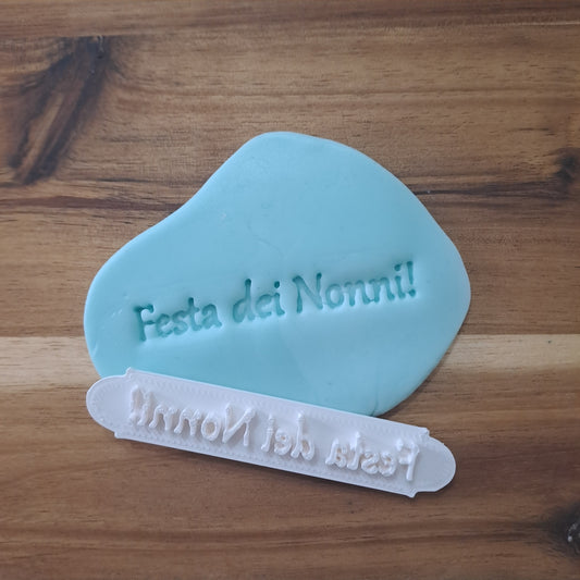 Festa dei Nonni! - Scritta - Timbro - Stampo - Dimensione a scelta da 6cm a 15cm