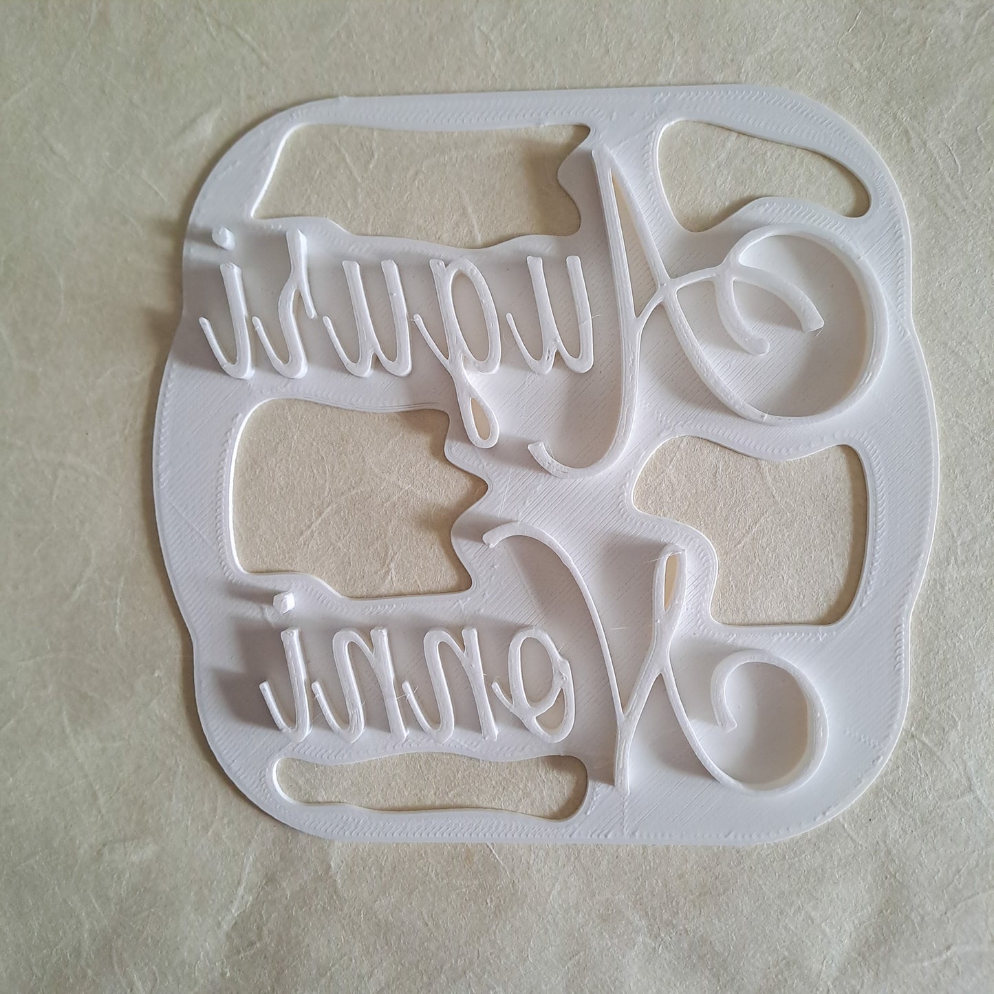 Greetings to Grandparents - Writing - Stamp - Mold - Choice of size from 6cm - 9cm - 12cm