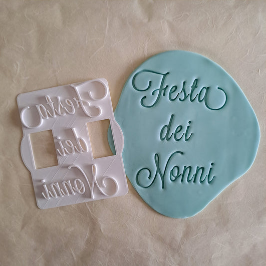 Grandparents' Day - Writing - Stamp - Mold - Choice of size from 5cm - 8cm - 10cm