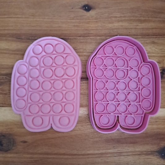 Pop IT Among Us - Cookies Cutter - Formina - Stampo per biscotti o decorazione torte