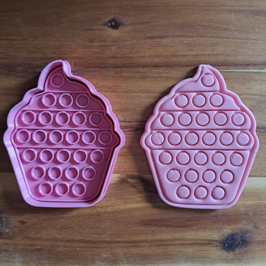 Pop IT Cupcake - Cookies Cutter - Formina - Mold for biscuits or cake decoration