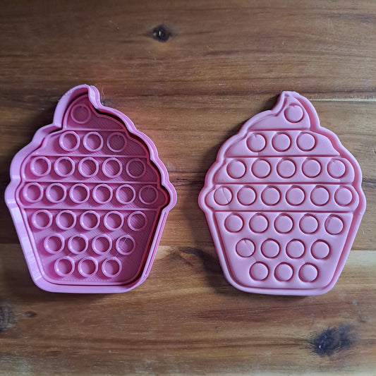 Pop IT Cupcake - Cookies Cutter - Formina - Stampo per biscotti o decorazione torte