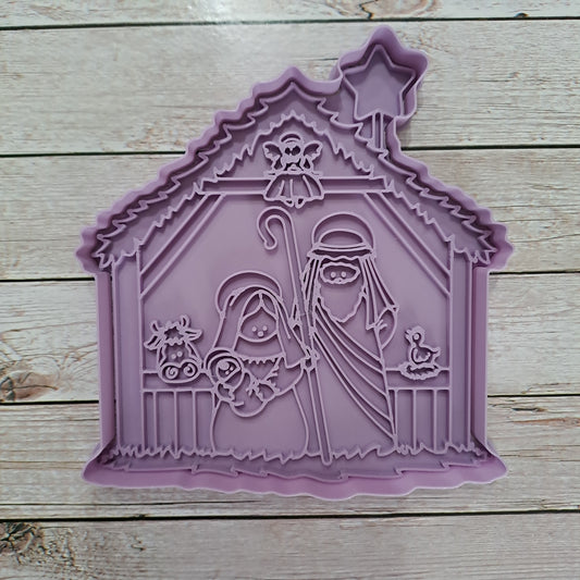 Maison de Noël mod.4 - emporte-pièce - moule - moule - emporte-pièce - 10 cm