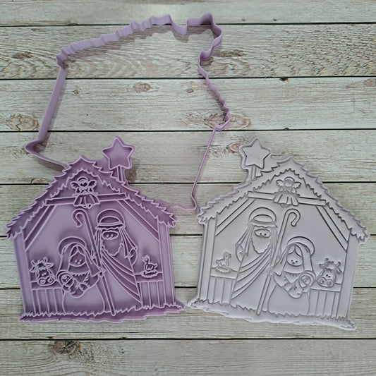 Maison de Noël mod.4 - emporte-pièce - moule - moule - emporte-pièce - 10 cm