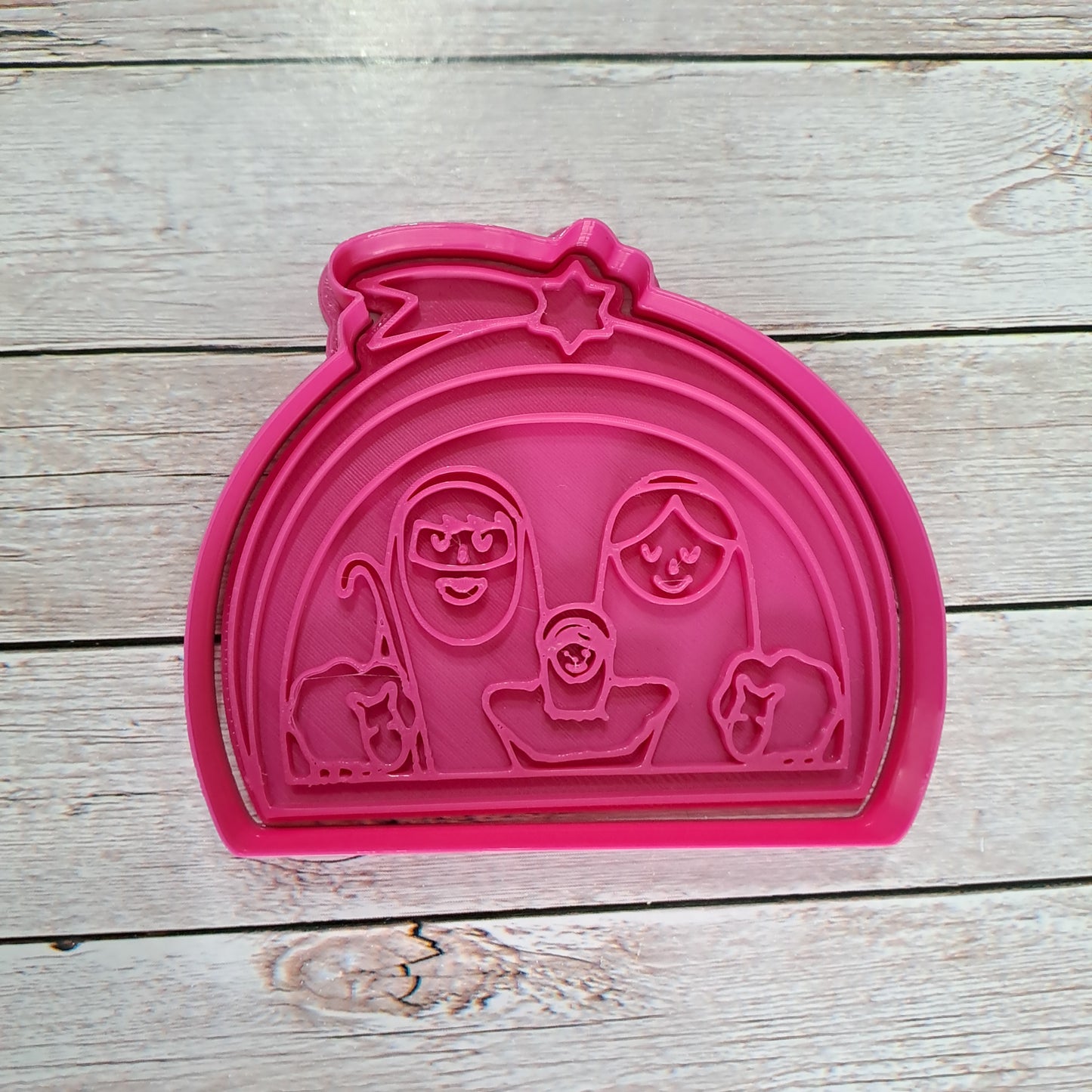 Presepe - capanna - natività - cookies cutter - formina - stampo - tagliabiscotti - mod.4