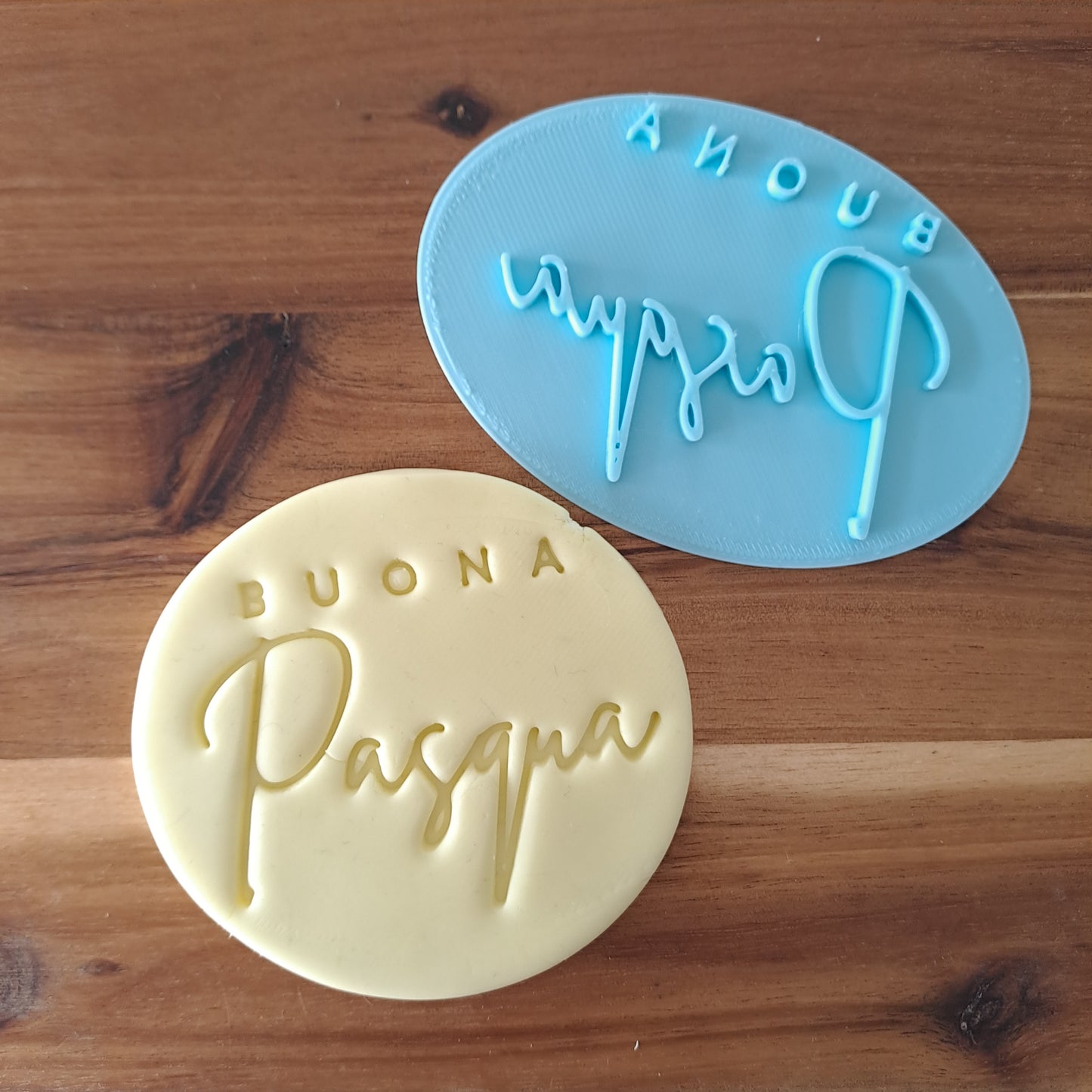 Buona Pasqua Mod.1 -Scritta - Pasqua - Cookies cutter - Timbro per biscotti o decorazioni torte