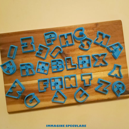 Alfabeto Font ROB - Altezza Lettere 3 CM