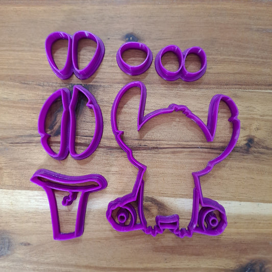 Sectioned Stitch - Disney - Cookies Cutter - Mold - Mould