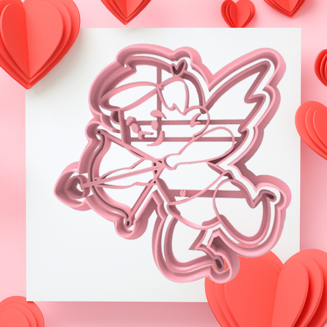 Tagliabiscotti Cupido 9cm - Amore Love - Cookie cutter - Stampo per biscotti o decorazioni in pasta di zucchero