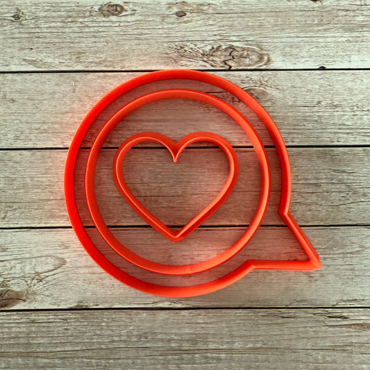Tagliabiscotti Cutter What's Love - Amore Love - Cookie cutter - Stampo per biscotti o decorazioni in pasta di zucchero