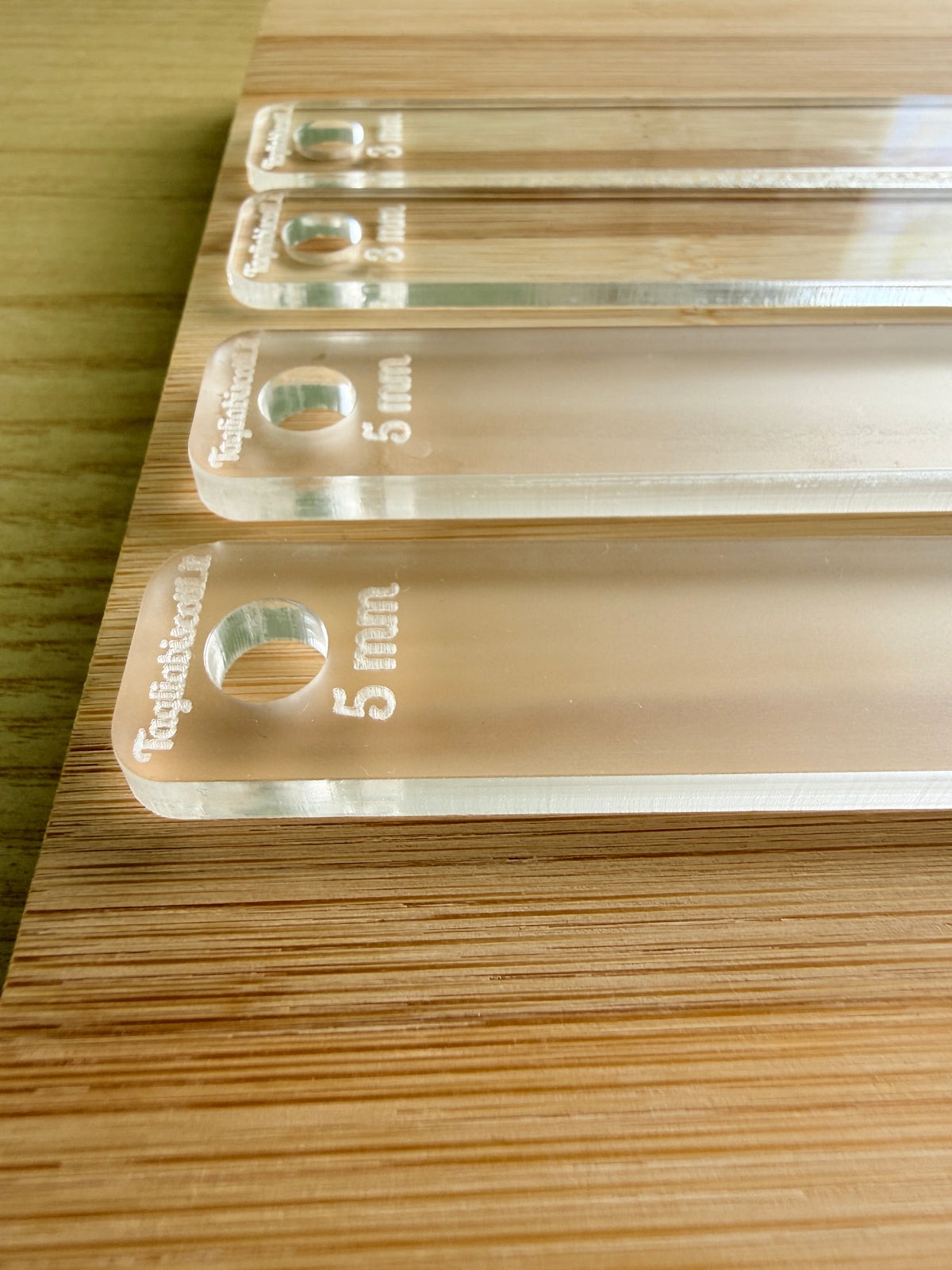 Set Spessori in Acrilico 3 e 5 mm per Pasta Frolla – Guide per Stesura Uniforme
