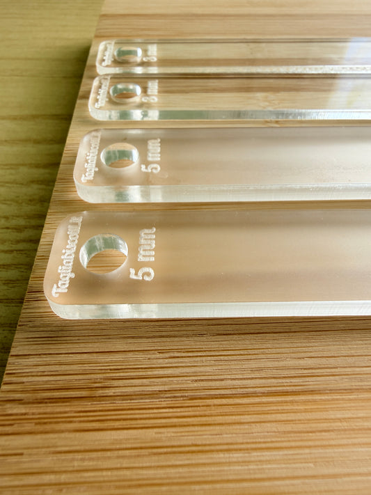 Set Spessori in Acrilico 3 e 5 mm per Pasta Frolla – Guide per Stesura Uniforme