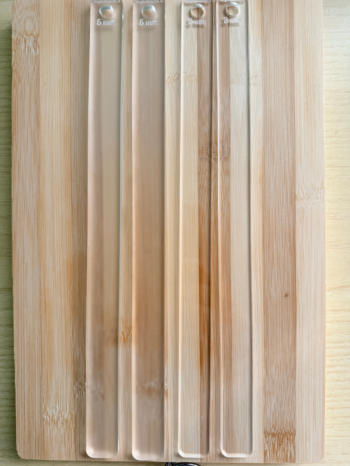 Set Spessori in Acrilico 3 e 5 mm per Pasta Frolla – Guide per Stesura Uniforme