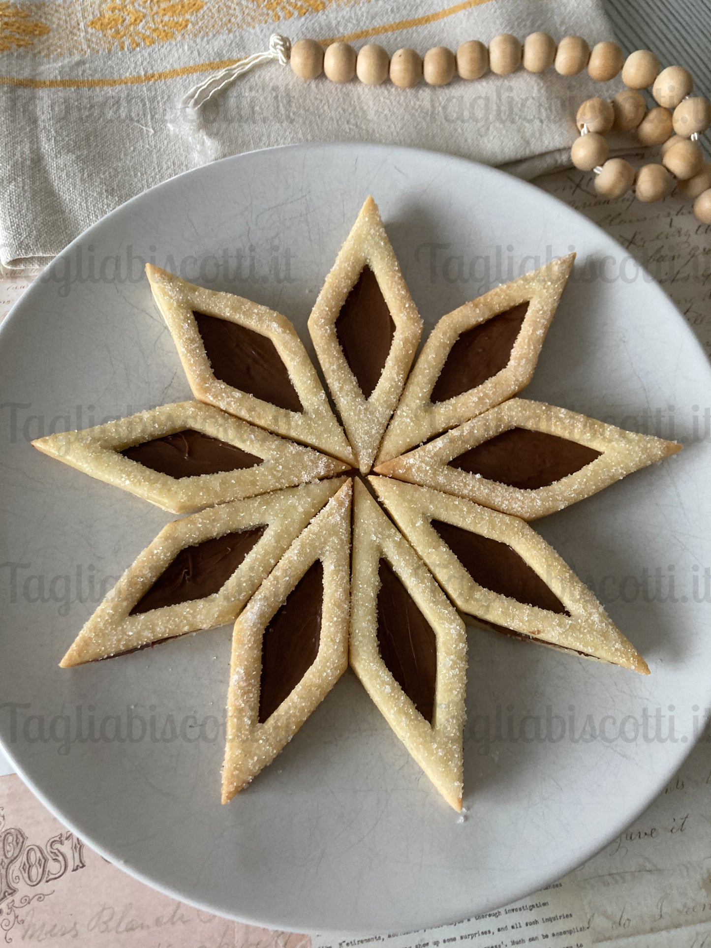 Cookie Cake Mod.1 - Crostata biscotto componibile - Divisa “Facile & Perfetta” – Set Cookie Cutter Unico per Fette Precise