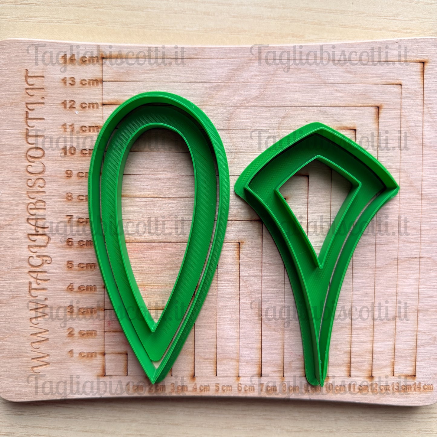 Cookie Cake Mod.3 - Crostata biscotto componibile - Divisa “Facile & Perfetta” – Set Cookie Cutter per Fette Precise