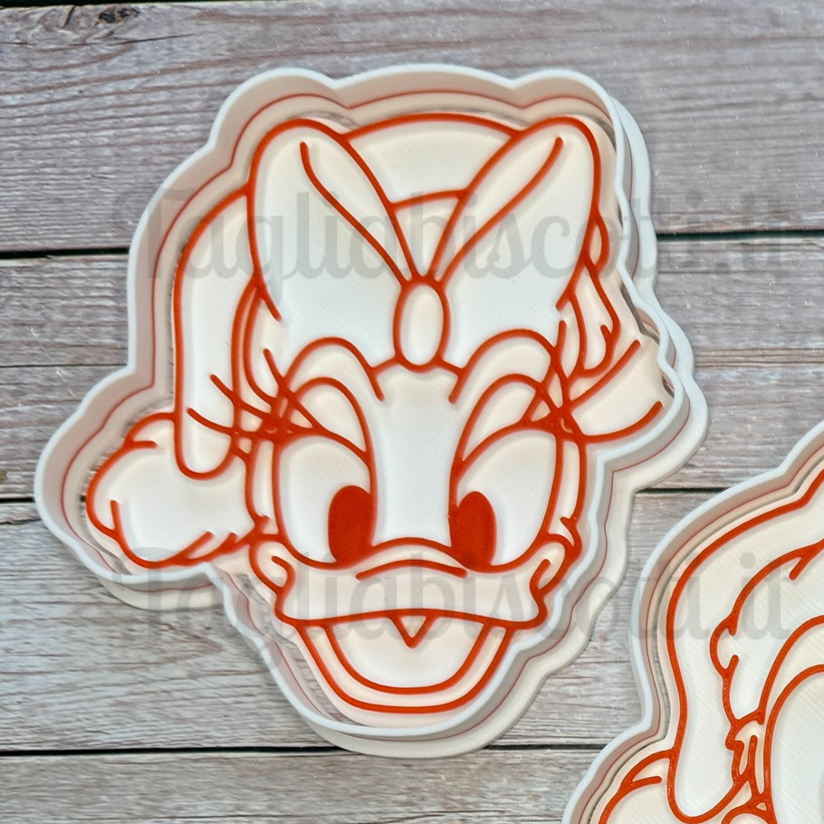 Tagliabiscotti visi famiglia topolino in set natalizio - Natale