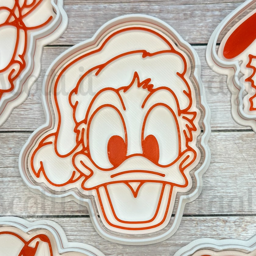 Tagliabiscotti visi famiglia topolino in set natalizio - Natale