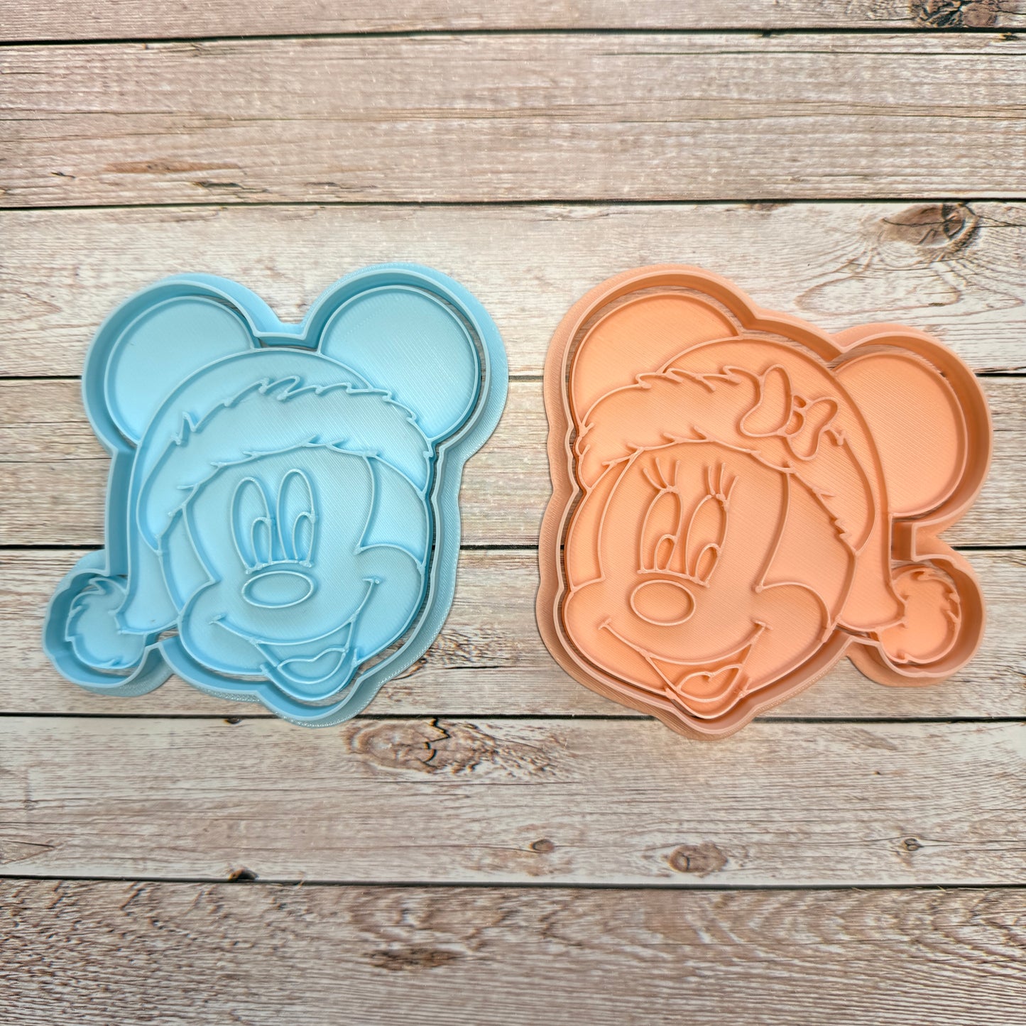 Tagliabiscotti topolino e topolina natalizi - Natale - Cookies cutter Stampi per biscotti