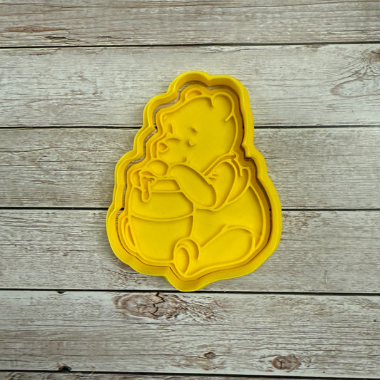 orso orsetto e vaso di miele - cartoni - Cookies Cutter - Formina per Biscotti e Pasta di zucchero