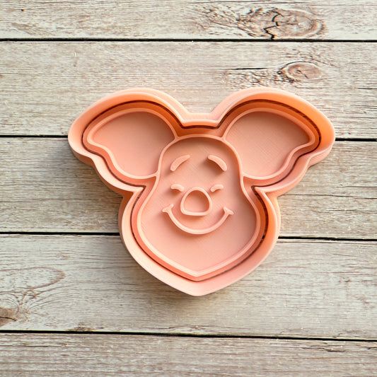 Maialino amico dell'orso orsetto dei cartoni - Cookies Cutter - Formina per Biscotti e Pasta di zucchero