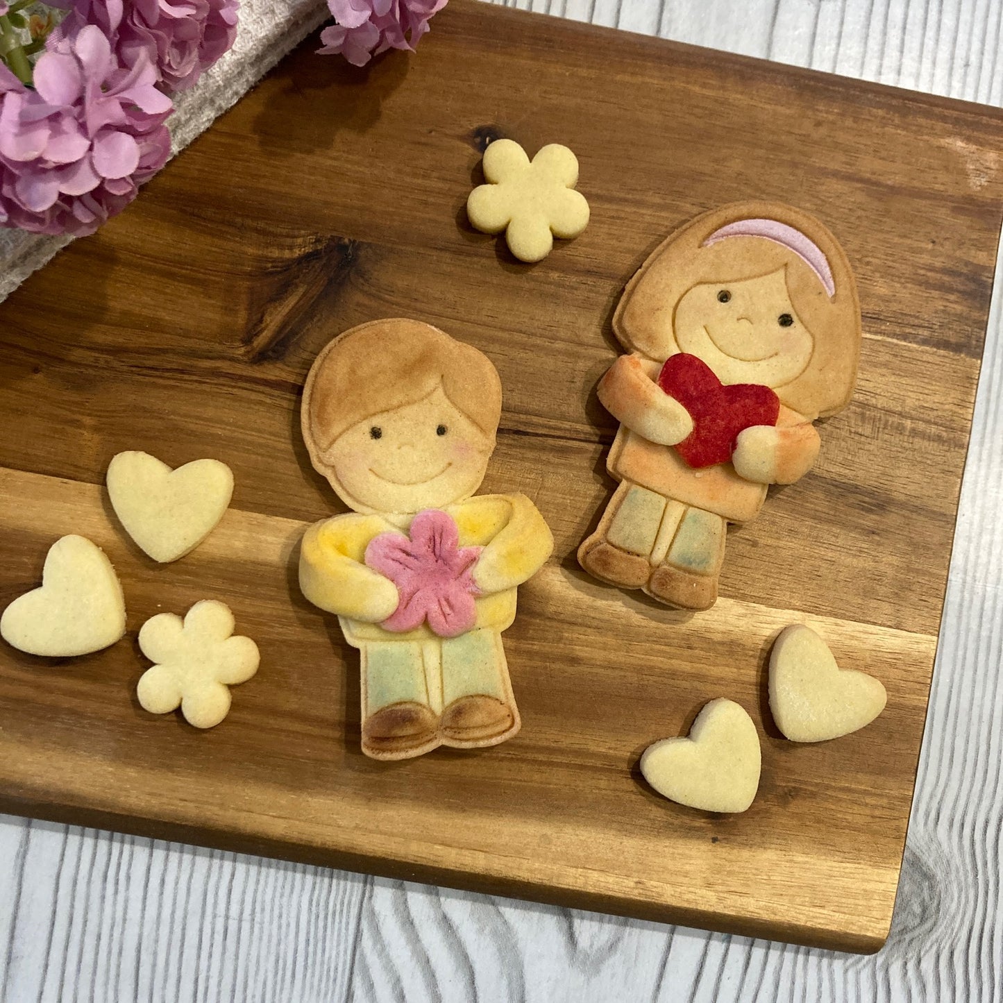 Festa della mamma - Tagliabiscotti - Bambino -Bambina - Cookie cutter - 10 cm