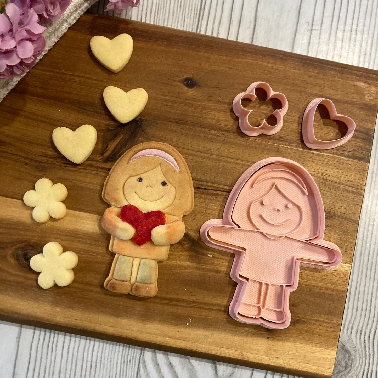 Festa della mamma - Tagliabiscotti - Bambino -Bambina - Cookie cutter - 10 cm