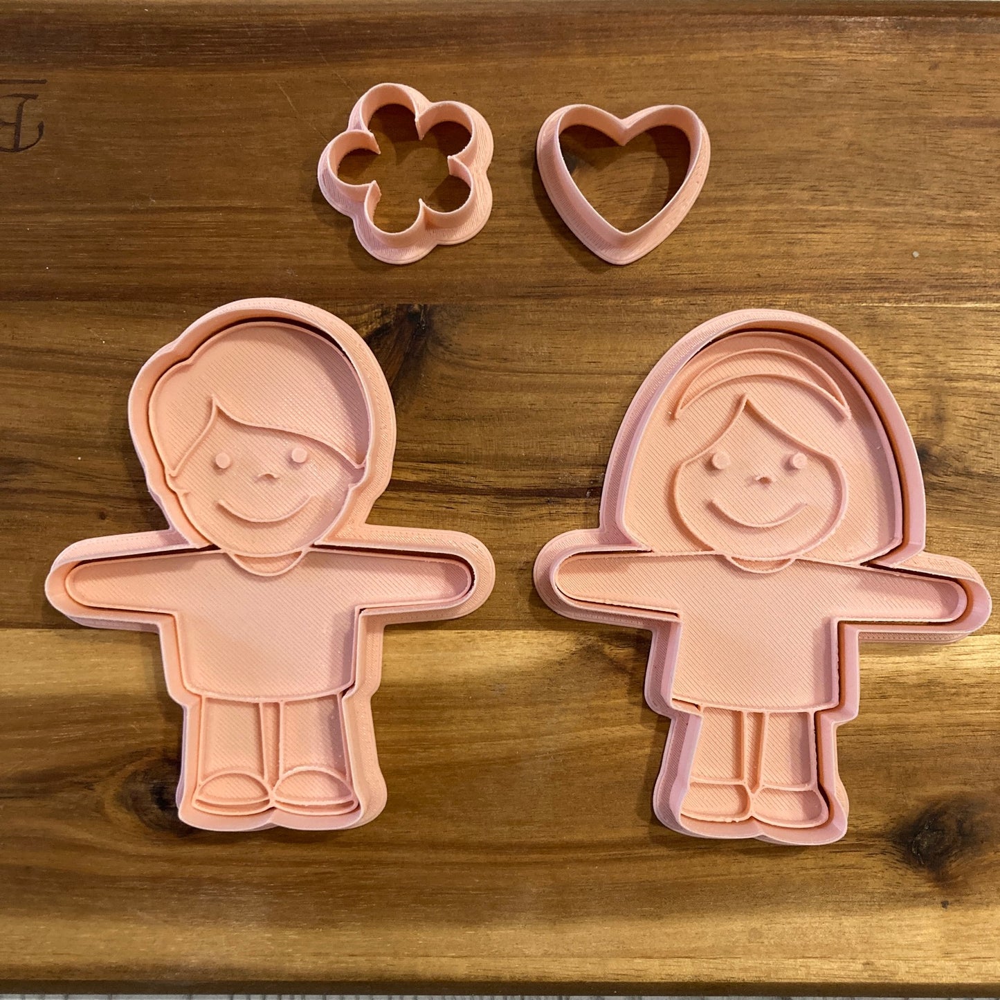 Festa della mamma - Tagliabiscotti - Bambino -Bambina - Cookie cutter - 10 cm