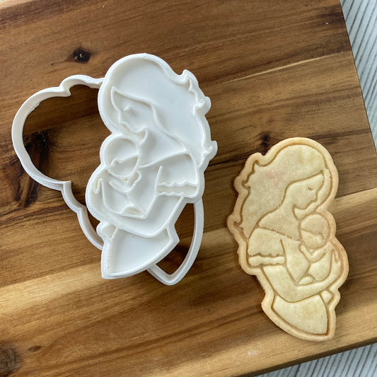 Festa della Mamma -Mamma - bimbo - abbraccio  - Cookies Cutter - Formina per biscotti o torte - tagliabiscotti - siluette mamma