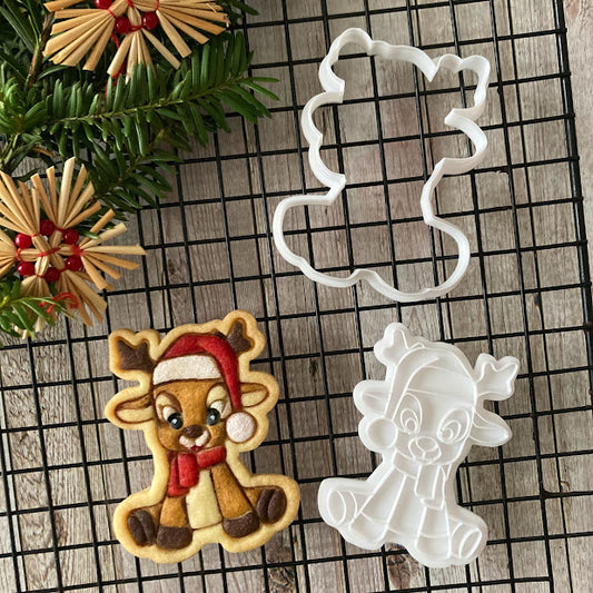 Renne - Noël - Emporte-pièce - Forme - Moule à biscuit ou décoration de gâteau
