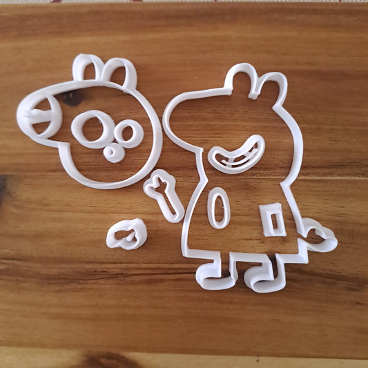 Peppa Pig - Personnage disséqué en coupe - Taille de 7cm à 20cm