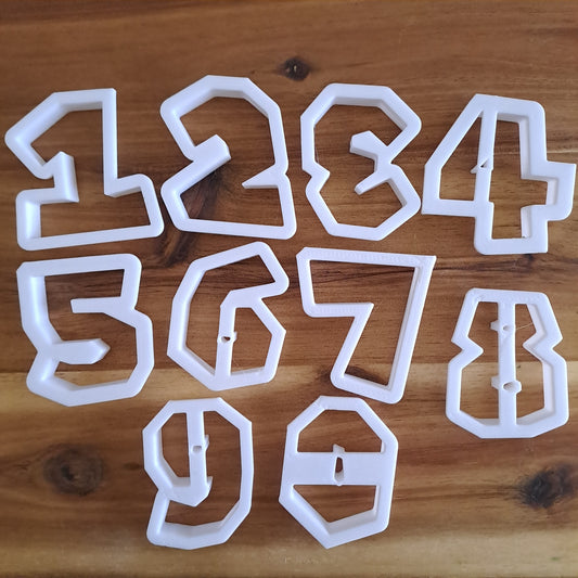 Numeri Font Super M. 0 - 9 - Cookies Cutter - Formine