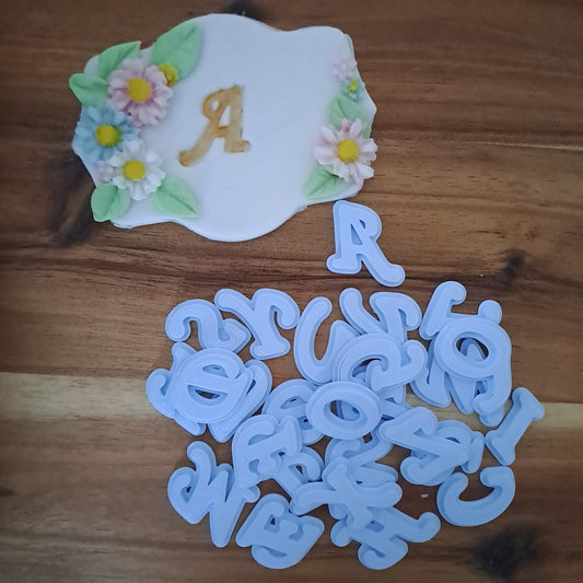 Set Alfabeto Mod.A ad impressione 26 lettere - Altezza lettere 2cm