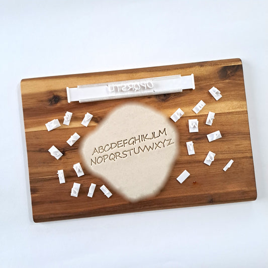 Set Alfabeto Mod. Winter Lettere Embossing