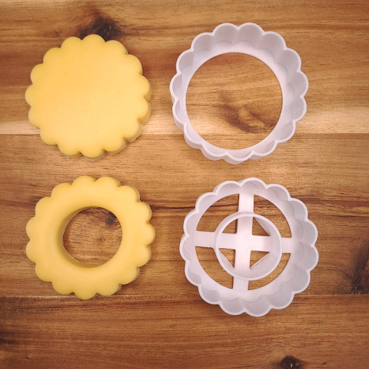 Bull's Eye - Cookie cutter - Biscuit cutter - Choice of diameter