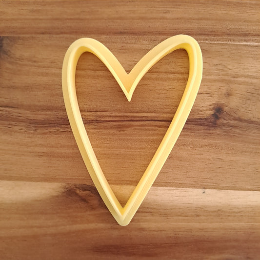 Elongated Heart Frame Cutter Mod.9 - Dimensions from 4cm to 25cm - Height 1cm
