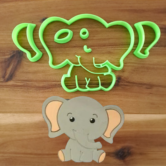 Bébé éléphant - Sectionné - Dimensions de 7cm à 20cm