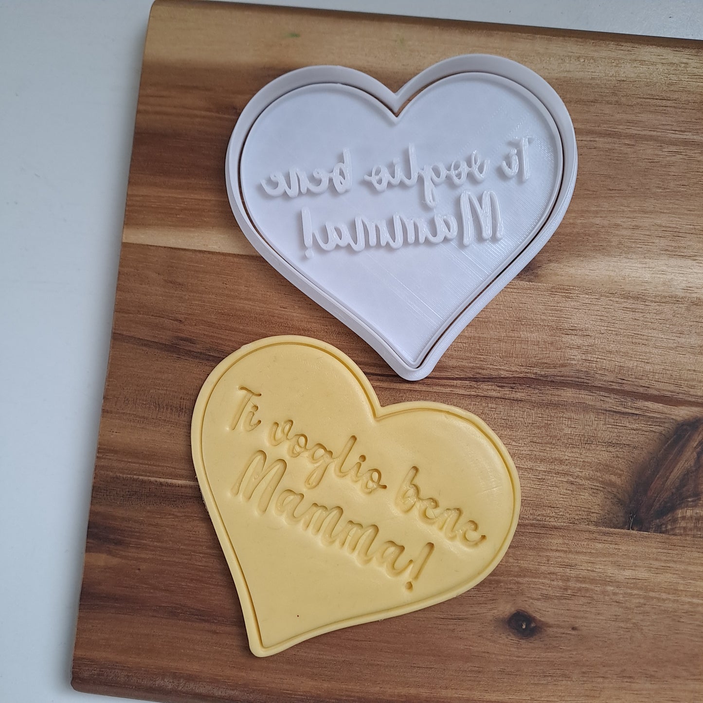 Je t'aime maman! - Coeur - Fête des Mères - Emporte-pièce - Forme