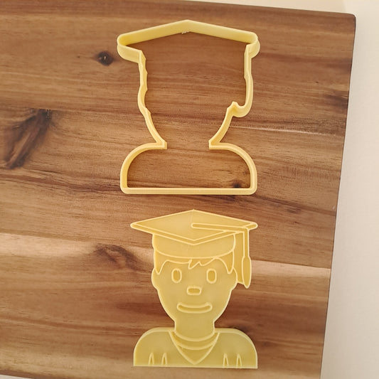 Half-length portrait of a graduated man - Cookies Cutter - Form - Graduation