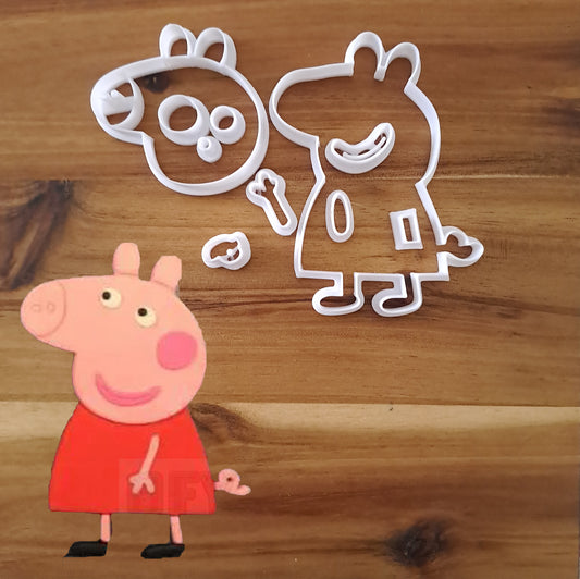 Peppa Pig - Personnage disséqué en coupe - Taille de 7cm à 20cm